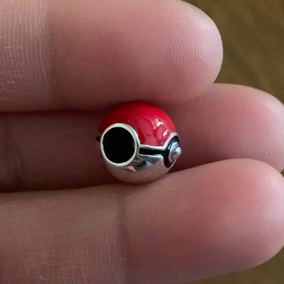 NWOT Pokemon Pokeball Poke Ball Pocket Monster Capture Ball Charm Silver 925 - Picture 8 of 10